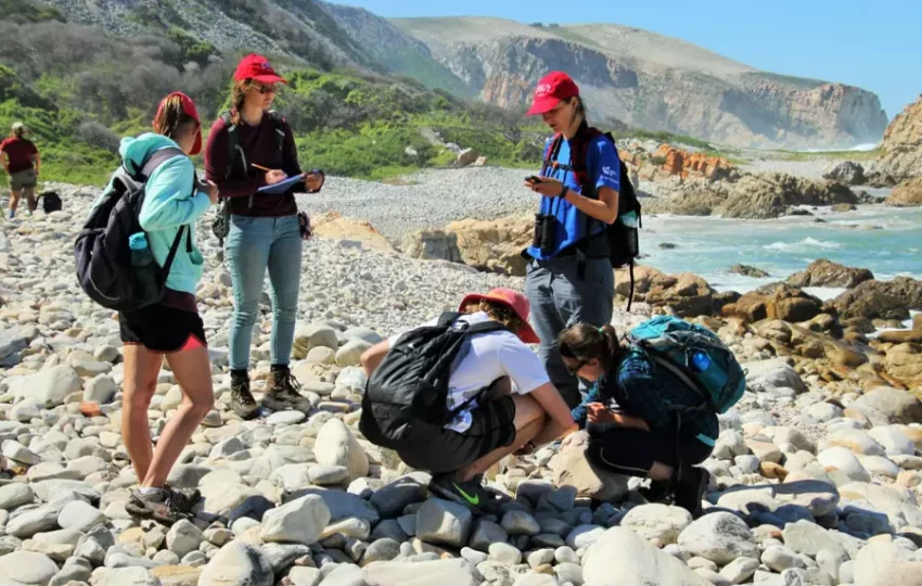 Volontaires participant à un projet communautaire de protection de la biodiversité en Afrique du Sud